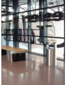 SN-142 Standascher und Abfallbehälter mit Sitzbank LARCO