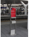 SN-250 Raucherstation, Standascher mit Dach in Sonderausführung nach Kundenwunsch