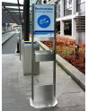 SN-250 Raucherstation, verdübelt und Abfalltrenner SN-273