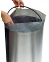 innenliegender Beutelhalter