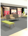 upholstered Bench DURAL with and without back rest and service module